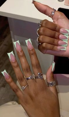 Punk Nails, Hard Nails, Duck Nails, Drip Nails, Colored Acrylic Nails, Girly Acrylic Nails, Her Nails, Short Square Acrylic Nails, Exotic Nails