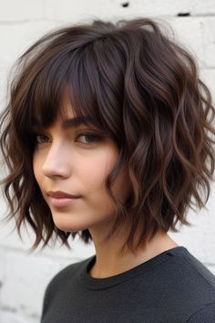 25+ Charming Jaw-Length Curly Bob Hairstyles 13 Jaw Length Hair, Jaw Length Bob, 90s Short Bob, 90s Pixie, French Bangs, Curly Bobs, Choppy Bob Hairstyles For Fine Hair, Shaggy Bob Hairstyles, Bob Haircut For Round Face