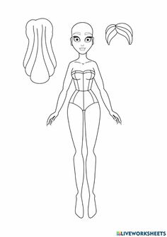 Kate Made Paper Doll Printable Free, Paper Doll Body Template, Paper Dolls Printable Kate Made, Diy Paper Dolls Ideas, How To Draw A Doll, Free Paper Doll Printable Templates, How To Draw Paper Doll, Paper Doll Dress Up Free Printable, Kate Made Art Paper Doll