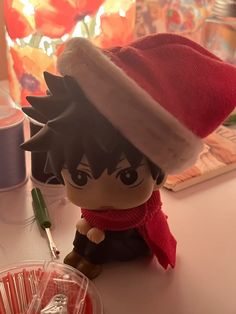 I legit sewed this little hate for him and it still BARELY FITS HIS BIG HEAD 🤬🤬‼️🪡 spoiled little rat… Megumi Christmas, Chibi Megumi, Megumi Fushiguro, Big Head, Anime Pics, Emo Boys, Emu, Cute Anime Pics, Christmas Wishlist