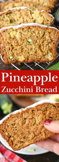 this pineapple zucchini bread is so delicious and easy to make