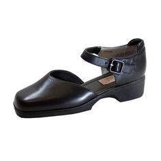 PEERAGE Leda women's extra wide width shoes, the perfect style that gets you through your day. This 1.5 inch low heel shoe features an open shank, an ankle strap with adjustable buckle, and leather upper to enhance breathability. Its outsole is made of durable and lightweight rubber material which gives you that comfortable fit and the support your feet need. **ATTENTION SHOPPERS** Find a large selection of Wide Width styles at our official retail website FAZPAZ . COM. Signup is Quick and Free, Wide Width Shoes, Low Heel Shoes, Black Leather Shoes, Perfect Style, Rubber Material, Shoes Black, Low Heels, Cute Shoes, Leather Shoes