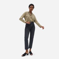 Outfit Formulas, Fall Capsule Wardrobe, Crisp White Shirt, Japanese Denim, Versatile Outfits, Ethical Clothing, Rainy Day Outfit, Sustainable Clothing, Ethical Fashion