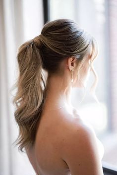 35 Stunning Wedding Hairstyles for Thin Hair Ponytail Bridal Hair, Bridesmaid Ponytail, Wedding Ponytail Hairstyles, Bridesmaid Hair Inspo, Wedding Ponytail, Bridemaids Hairstyles, High Ponytail Hairstyles, Guest Hair, Bridesmaid Hair Makeup