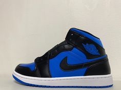 Jordan 1 Mid Black, Air Jordan 1 Mid Black, Nike Jordan 1 Mid, Jordan 1 Blue, Nike Jordan 1, Nike Shoes Air Force, Nike Air Jordan 1 Mid, Shoes Air, Nike Air Jordan 1