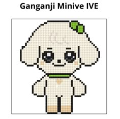 a cross stitch pattern with the words ganganj minive ive