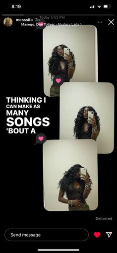 black girl text photos on an insta story Liked Photos Instagram Post, Instagram 3 Pic Story Ideas, Snapchat Layout Ideas, Simple Picture Ideas For Instagram, What To Post On Your Instagram Story, Things To Post On Your Instagram Story, Fit Instagram Story, Thing To Post On Instagram, 4x4 Instagram Story