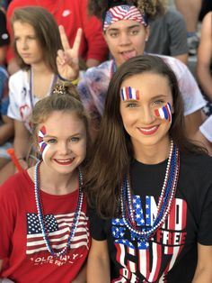 Blue Out Football Game, Outfit Ideas For Football Games, Blue Out Football Game Outfit, Football Makeup, Olympics Costume