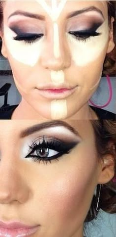 Where to place your highlighter... #makeuptips Drag Make-up, Contouring Makeup, Makeup Tip, Event Makeup, Kiss Makeup, Make Up Nails, Up Nails, Make Up Hair