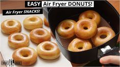 there are many air fryer donuts in the box