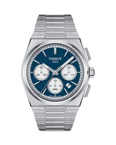 Tissot Prx Chronograph, 42mm Timeless Watches, Tissot Watches, Watch Engraving, Evolution Of Fashion, Sports Watch, Sport Watches, Steel Watch, Stainless Steel Watch, Swiss Watches