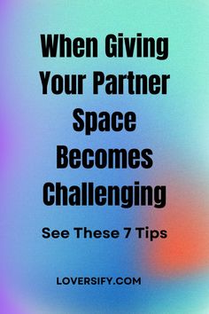 Giving your partner space is essential for a balanced relationship. When it becomes challenging, consider these 7 tips: communicate openly about needs, set healthy boundaries, trust each other, pursue personal interests, respect their alone time, avoid being overly clingy, and practice patience. These strategies can help maintain harmony and ensure both partners feel valued.   #RelationshipAdvice #HealthyBoundaries #TrustInRelationships #PersonalSpace #RelationshipTips #HealthyRelationships #LoveAndRespect Balanced Relationship, Sibling Bonding, Relationship Habits, Practice Patience, Relationship Quizzes, Relationships Tips, Trust In Relationships, Setting Healthy Boundaries, Couple Travel