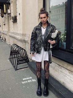 숲 사진, Look Grunge, Look Legging, Paris Mode, Casual Street Style, Looks Style, Mode Inspiration