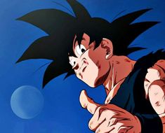 an animated image of a man with black hair pointing his finger at the camera,