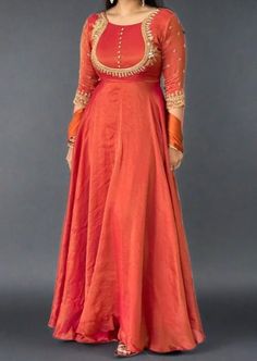 Wish Of Dream Designer Gown Designer Gown, Center Of Attention, Designer Lehenga, Designer Gowns, Cut Work, Party Looks, Bright Color, Elegant Outfit, Silk Fabric