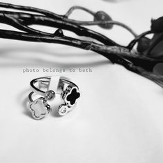 Brand New Stainless Steel Clover Black/White With White Stones High Quality Will Not Tarnish Or Fade Also Available In Yellow Sizes 6 7 White Stones, Ring Color, White Stone, White Ring, Womens Jewelry Rings, Black Silver, Black White, Women Jewelry, Stainless Steel