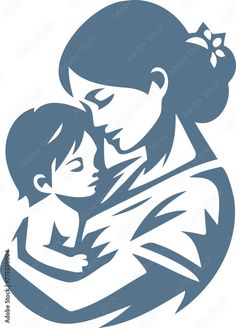 a woman holding a child in her arms