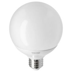 a white light bulb on a white background