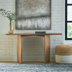 Holward Natural Console Sofa Table - Ornate Home Console Sofa Table, Console Sofa, Furniture Market, Console And Sofa Tables, Wood Console, Nature Indoors, Ashley Furniture, Nebraska Furniture Mart, A Word