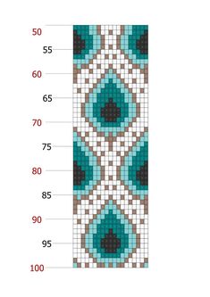 a cross stitch pattern with numbers on it and the measurements for each piece in front