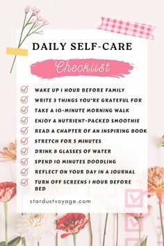 Ready to transform your daily routine? Grab our ultimate self-care checklist and planner to stay organized and prioritize your well-being. From energizing morning routines to relaxing evening practices, this free downloadable planner has everything you need for a balanced and fulfilling day. Ready to start taking better care of yourself? Download now and start your journey to a healthier, happier you! | Self-care Routine | #SelfCare #DailyRoutine #FreeDownload Planner Free Download, Nurture Yourself, Nutrient Packed Smoothies, Wellness Habits, Relaxing Evening, Morning Routines, Todo List, Bullet Journal Art, Journal Art