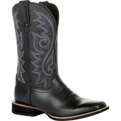 PRICES MAY VARY. Western cowboy boots for men. Square toe, pull on, comfy low heel mid calf boots. Man-made, vegan-friendly material. Perfect for party, casual daily boots. Embroidered western boots are perfect for matching with jeans and jackets. Punk Man, Botas Western, Brown Cowboy Boots, Black Riding Boots, Handmade Leather Shoes, Mens Cowboy Boots, Square Toe Boots, Retro Men, Leather Cowboy Boots