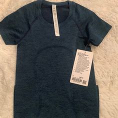 Lululemon Swiftly Tech short sleeve length 2.0 Size 0 Color: True Navy/Iron Blue Blue Swiftly Tech, Lululemon Swiftly Tech Short Sleeve, Swiftly Tech Short Sleeve, Lululemon Swiftly Tech, Lululemon Swiftly, Swiftly Tech, Poshmark Lululemon, Lululemon Athletica, Sleeve Length