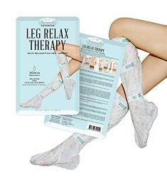 Amazon.com: KOCOSTAR Leg Relax Therapy -1 Pair of Leg and Foot Mask Booties: Beauty Leg Mask, Sore Calves, Alcohol Free Wine, Leg Wraps, Swollen Legs, Blemish Remover, Foot Mask, How To Exfoliate Skin, Herbal Extracts