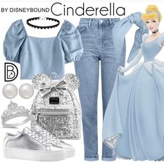 a woman in blue is dressed up as cinderella from disney's animated movie, the princess