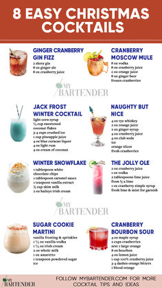 Easy Christmas Cocktails Holiday Mimosas, Drinking Snacks, Easy Christmas Cocktails, Drinking Ideas, Xmas Cocktails, Drinking Food, Easy Holiday Cocktails, Christmas Cocktails Easy