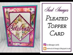 a card with flowers on it and the words, pleased to paper card written in pink