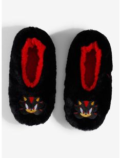 Sonic The Hedgehog Shadow Cozy Slipper Socks | Hot Topic Sonic The Hedgehog Shadow, Hedgehog Game, Right Arrow Icon, Cozy Socks, Slippers Cozy, Shadow The Hedgehog, Girls Socks, Slipper Socks, Cold Weather Accessories