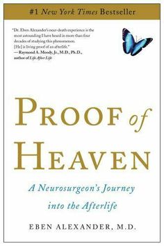 the book cover for proof of heaven