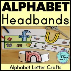 an alphabet letter craft with scissors and tape to make it easier for children to learn letters