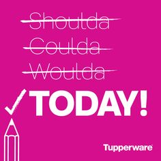 a poster with the words today written in white on a magenta background, and an image of a pencil