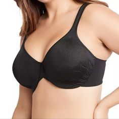 This Bali Bra Features Stitch-Free Inside Cups And A Beautiful Petal Design To Provide Unprecedented Lift And Support. Style #3353 Seamless Styling Disappears Under Clothes Adjustable Cushioned Comfort Straps Questions? Leave A Comment Bundle For Shipping Savings Offers/Counter-Offers Welcome Black Full Coverage Seamless Bra, Black Seamless Full Coverage Bra, Black Full Coverage Nursing Bra, Black Shapewear Nursing Bra, Bali Bra, Bali Bras, T Shirt Bra, Women's Intimates, Black Color