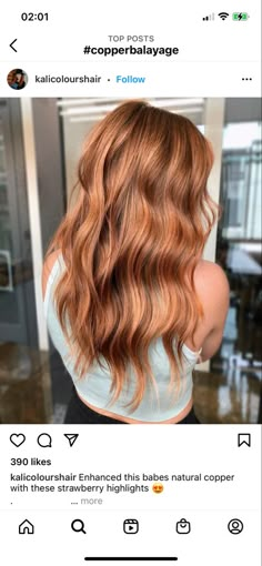 Caramel Copper Balayage, First Day Of School Hairstyles, Tips Hair Color, Red Balayage Hair, Beauty Eye Makeup, Cut Nails, Cowboy Copper