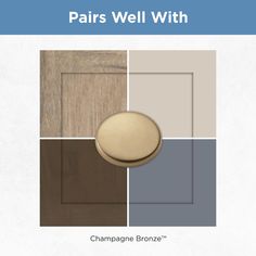 the front cover of a brochure showing different colors and finishes for wood doors