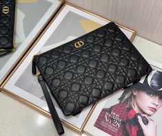 Charm - Dir Bags - 493 A+ Excellent Quality; Contact us if you've any questions in your mind. Dior Clutch Bag, Aesthetic Wallet, Dior Clutch, Sierra Leone, Hand Bags, Lambskin Leather, Leather Handbag, Dior Bag, Scale Models