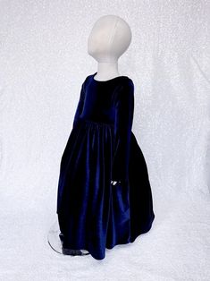 Formal Long Sleeve Stretchy Velvet V-back Navy Blue Dress Toddler Newborn Birthday Party Graduation Photoshoot Pageant Fall 2 4 6 8 10 12 14 - Etsy Blue Princess Dress For Formal Occasions, Elegant Fitted Blue Princess Dress, Long Sleeve Dress For Holiday Dress-up, Blue Fitted Elegant Princess Dress, Fitted Long Sleeve Dress For Pageant, Fitted Long Sleeve Princess Dress For Birthdays, Fitted Long Sleeve Princess Dress For Birthday, Fitted Long-sleeved Princess Dress For Birthday, Long Sleeve Princess Dress For Dress-up Parties