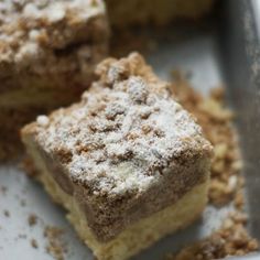 there are some desserts on the tray ready to be baked in the oven and eaten