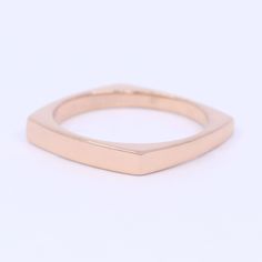 ◈ Brilliant Forever ◈ ◈ Please check our shop ---> https://etsy.me/3gRYuhE 14k Solid Gold Ring/Square Band/Dainty Ring/14k Rose Gold, White, Yellow Gold/Wedding Band/Simple Stacking Ring ● Ring Details ● - Plain / Square shaped - Metal : Solid 14K Gold - Color : Choice of White, Rose & Yellow Gold - Ring Size : 2 1/2 to 9 ( U.S Size ) - Width : 2.1mm - Height : 1.1mm Made to Order, All Handmade in United States. 18K Available upon request please contact us. 🙂 We have more dainty rings Pl Modern 14k Gold Promise Bands, Formal Rose Gold Stackable Rings Stamped 14k, Minimalist Formal Band Rings, Rose Gold 14k Gold Jewelry With Decorative Band, Modern Jewelry With Decorative Band For Anniversary, Modern 14k Stamped Jewelry For Promise, 14k Gold Band Ring With Polished Finish, Minimalist Rings With Decorative Band For Formal Occasions, Minimalist Rings With Decorative Band For Formal Events