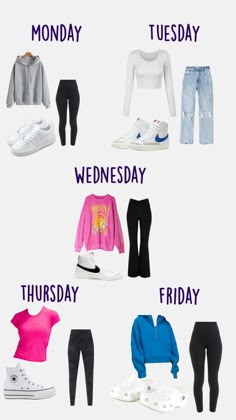 Cute Easy Outfits For School, Cute Middle School Outfits, Simple Outfits For School, Preppy Summer Outfits, Casual Preppy Outfits, Trendy Outfits For Teens, Cute Lazy Day Outfits, Weekly Outfits, Cute Preppy Outfits