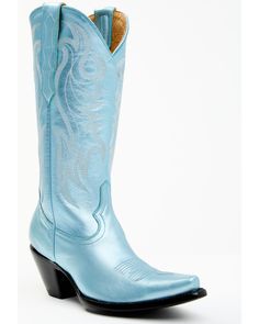 Idyllwind Women's Blue By You Western Boots - Snip Toe, Blue Tall Western Boots, Blue Cowboy Boots, Western Embroidery, Ostrich Legs, Twisted X Boots, Boomer Sooner, Boot Barn, Cowboy Boots Women, Heel Caps