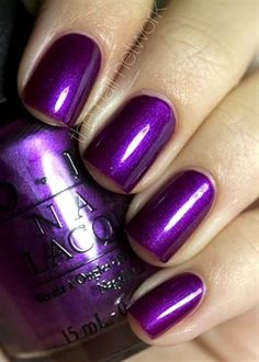 OPI Suzi & the 7 Dusseldorfs Ten Nails, Tammy Taylor, Purple Nail Polish, Purple Nail, Her Nails, Colorful Nail Designs, I Love Nails, Nail Polish Designs, Hot Nails