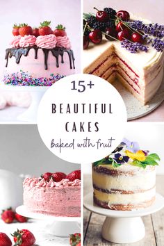 15 beautiful cakes that are baked with fruit