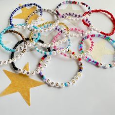 Seed Bead Eras Tour Bracelets, Eras Your Bracelet, Eras Your Bracelet Ideas, Eras Tour Accessories, Swiftie Bracelet Ideas, Ts Bracelet, Album Bracelets, Friendship Bracelets Eras Tour, Bracelets Eras Tour