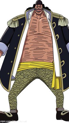 an image of a cartoon character dressed in pirate clothing and holding his arms out to the side