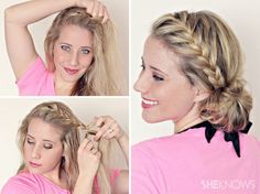 No Time To Dry: 10 Quick Styles for Wet Hair | http://hellonatural.co/10-easy-wet-hairstyles/ Low Messy Side Bun, Messy Side Bun, Side Bun, Fast Hairstyles, Braided Hairstyles Tutorials, Summer Hair, Hair Envy, Love Hair, Wet Hair