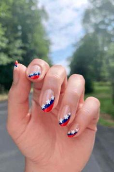 89 Stunning Memorial Day Nails For Every Skin Tone 2024 Trendy Red, White &Amp; Blue Designs 66 Teen Nails, Usa Nails, Fab Nails, Basic Nails